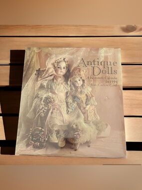 Vintage NEW Old Stock Sealed 1994 Calendar Antique Dolls Carlton Cards Collector